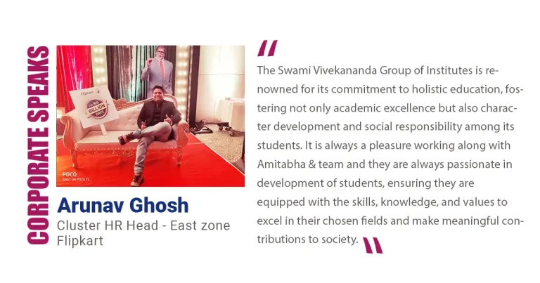 Swami Vivekananda Group of Institutes Gratefully Acknowledges Praise from Corporate Partners